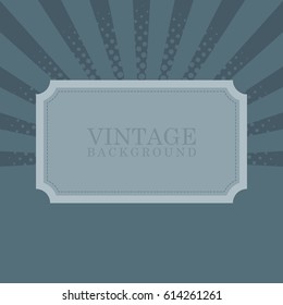 Vintage retro background with sample text vector illustration.