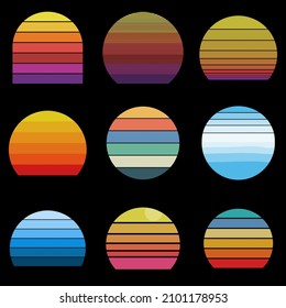 Vintage retro background set collection for your company or brand