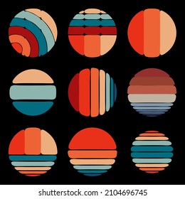 Vintage retro background set collection for your company or brand