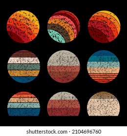 Vintage retro background set collection for your company or brand