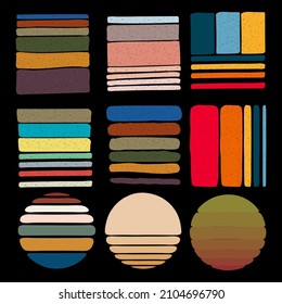 Vintage retro background set collection for your company or brand