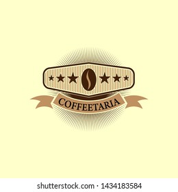 Vintage Retro Badge Coffee and Labels. Vector Illustration. Eps 10