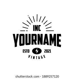 Vintage retro badges or logotypes set. Vector design elements, corporate signs, logos, identity, labels, badges and objects.
