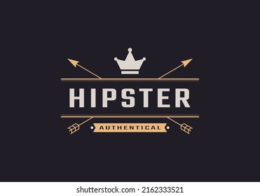 Vintage Retro Badges and Silhouettes Logo Design Element