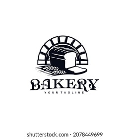 Vintage Retro Bakery, Bread logo vector design template inspiration idea