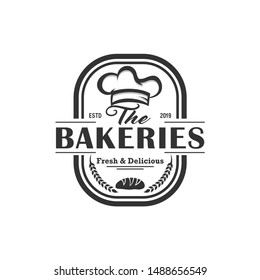 Vintage Retro Bakery Logo Badges And Labels Stock Vector