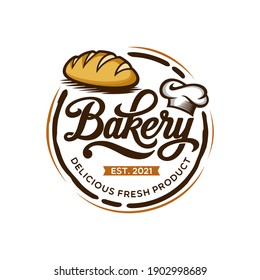 Vintage Retro Bakery Logo Badges And Labels Stock Vector