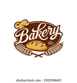 Vintage Retro Bakery Logo Badges And Labels Stock Vector