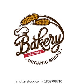 Vintage Retro Bakery Logo Badges And Labels Stock Vector