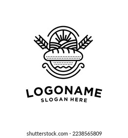 Vintage Retro Bakery Logo Badges And Labels Stock Vector