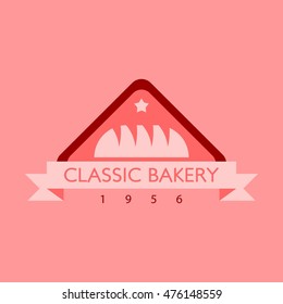 Vintage Retro Bakery Logo Badges And Labels Design. Vector Illustration