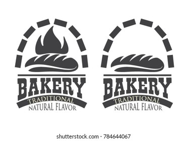 Vintage retro bakery logo badges and labels