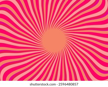 Vintage retro banner background. Colorful grunge wave wallpaper. Vector illustration. Twist party backround pattern.	
