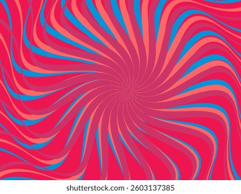 Vintage retro banner background. Colorful grunge wave wallpaper. Vector illustration. Twist party backround pattern.	