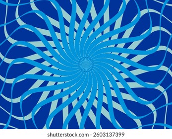 Vintage retro banner background. Colorful grunge wave wallpaper. Vector illustration. Twist party backround pattern.	