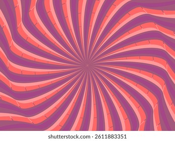 Vintage retro banner background. Colorful grunge wave wallpaper. Vector illustration. Twist party backround pattern.	