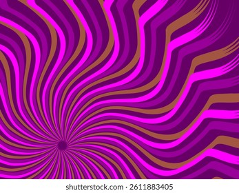 Vintage retro banner background. Colorful grunge wave wallpaper. Vector illustration. Twist party backround pattern.	