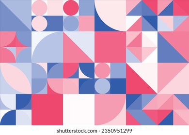 Vintage retro bauhaus design vector covers set. Swiss style colorful geometric compositions for book covers, posters, flyers, magazines, business annual reports