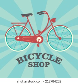 Vintage Retro Bicycle Background