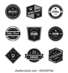 Vintage Retro Brand Badges