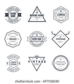 Vintage Retro Brand Badges Collection