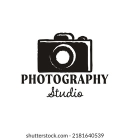 vintage retro  camera photography logo design