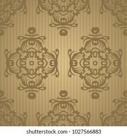 Vintage retro ceramic tile pattern. Vector tile Pattern. Antique retro ceramic tile patter can be used for wallpaper, background, surface textures. EPS 10