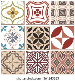 Vintage retro ceramic tile pattern set collection 022
Antique retro ceramic tile pattern set collection can be used for wallpaper, web page background, surface textures.
