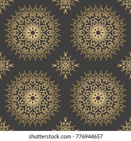 Vintage retro ceramic tile pattern. Vector tile Pattern. Antique retro ceramic tile patter can be used for wallpaper, background, surface textures.