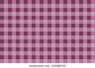 Vintage retro check pattern design seamless vector for fabric textile interior wallpaper background decoration brown yellow and purple pink 