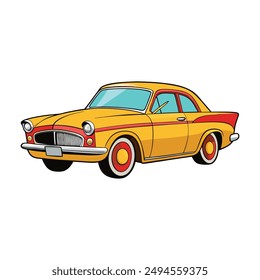 vintage retro classic car vector