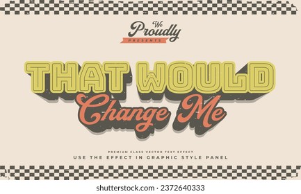 vintage retro classic colourful shabby worn editable text effect alphabet font typography typeface