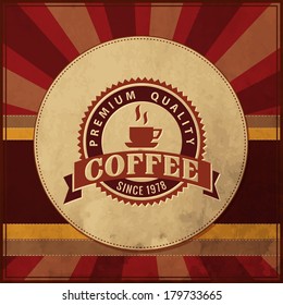 vintage retro retro vintage coffee background with typography vintage retro espresso classic coffee scene border sign dark publishing latte aged art classical flag nighttime letterhead signature trans