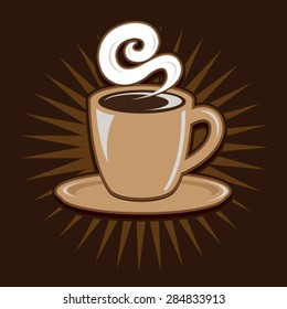Vintage Retro Coffee Cup