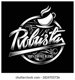 Vintage Retro Coffee decoration , calligraphic and typographic elements styled design,hand drawn, label. Vector.