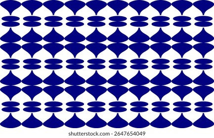 Vintage retro cor padrão sem emenda com círculos ponto azul redondo faixa de coluna vertical no fundo branco padrão de repetição sem emenda, design para padrão