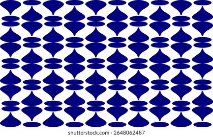 Vintage retro color seamless pattern with circles dot blue  round vertical column strip on white background seamless repeat pattern, design for patter