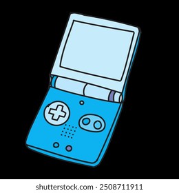 vintage retro console with blue color