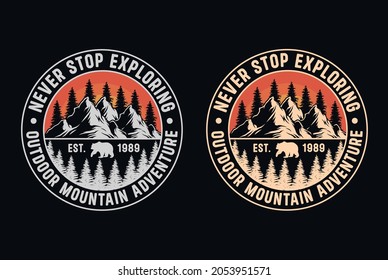 Vintage retro custom unique fishing mountain beach hunting wild t shirt design.
100% free design you can use anywhere. 