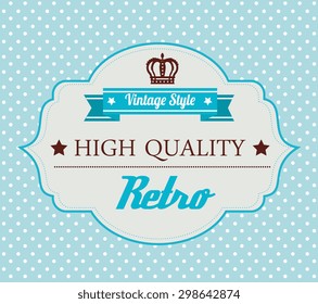 Vintage retro design, vector illustration eps 10.