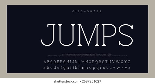 Vintage retro display font vector