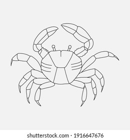 Vintage retro engraving style. the image of an animal in one line. Vector graphics