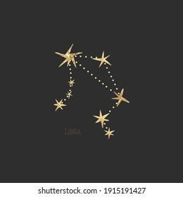 vintage vintage retro engraving style. zodiac sign and astrology. printing on gold foil