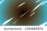 Vintage retro future-classic of tint circle optical illusion with abstract light shapes and grain effect, nostalgic vhs style background