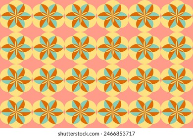 vintage retro geometric seamless pattern. This is a retro  repeat vector illustration. Design for decorative, wallpaper, shirts, clothing, tablecloths, wrapping, textile, texture, Batik, fabric