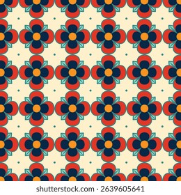 Vintage Retro Geometric Seamless Pattern for Fabric 03, geometric floral,Abstract flower, Vintage style.Design for Digital paper,Fabric print,Textile,Wallpaper,Packaging,wrapping paper,Home decor.
