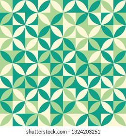 Vintage, retro and geometric seamless vector pattern