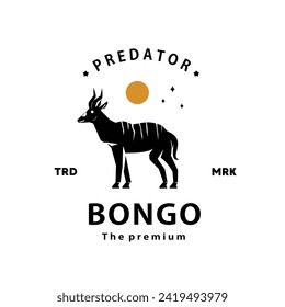 vintage retro hipster bongo logo vector outline silhouette art icon	
