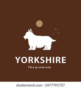 vintage retro hipster yorkshire logo vector outline silhouette art icon