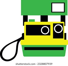 vintage retro instant camera vector